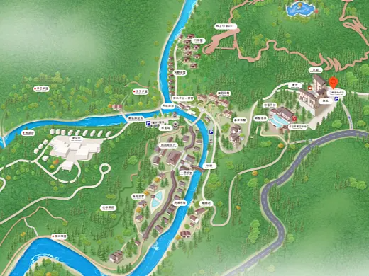 藁城结合景区手绘地图智慧导览和720全景技术，可以让景区更加“动”起来，为游客提供更加身临其境的导览体验。
